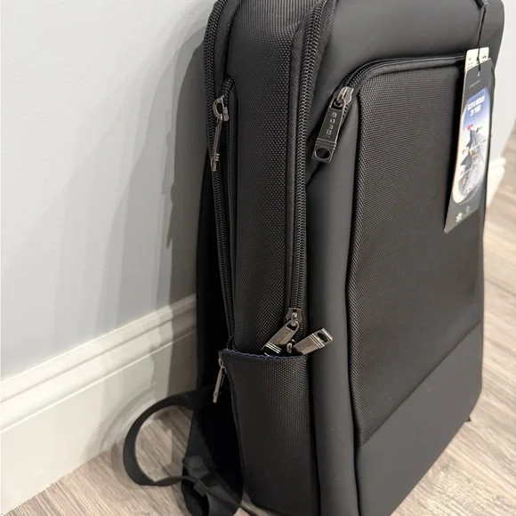 Sleek Black Men's Backpack by